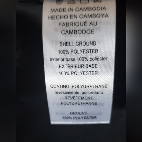 Michael Kors Black Vegan Leather Jacket with Gold Michael Kors Buttons - Picture 8 of 10